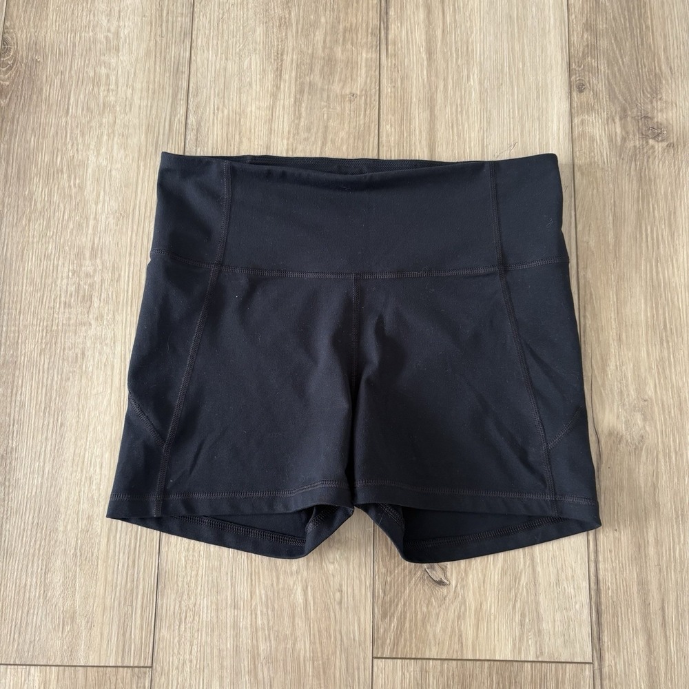 Under Armour Womens Spandex Bike Shorts Black Compression Size M